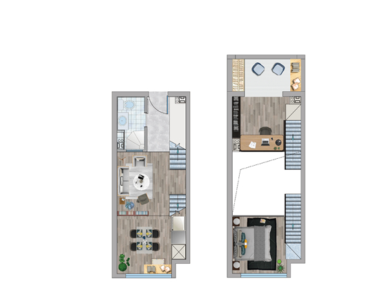 loft公寓户型图